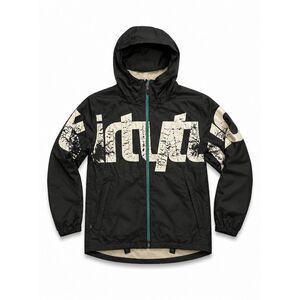 ThirtyTwo Snowboard Black‎ Hooded Graphic Zip-Up Winter Ski Coat Men's Size M